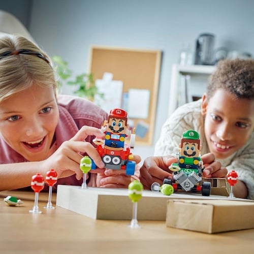 Super Mario Mario Kart Bebe Mario Vs Bebe Luigi Lego