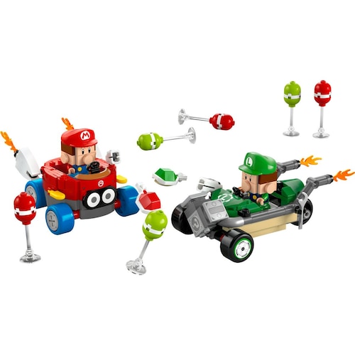 Super Mario Mario Kart Bebe Mario Vs Bebe Luigi Lego