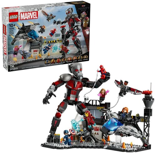 Súper Héroes Batalla de Capitán América Civil War Lego