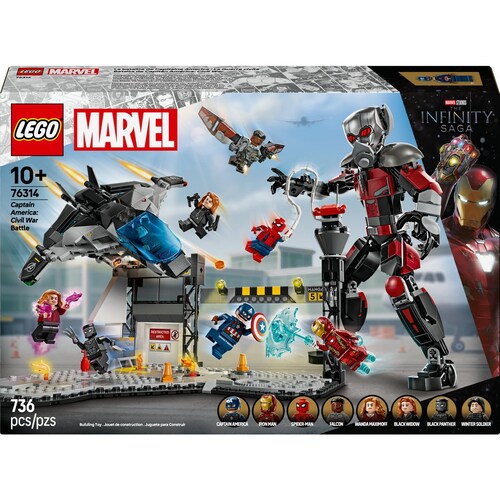 Súper Héroes Batalla de Capitán América Civil War Lego