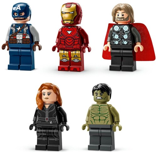 Super Héroes Logotipo Marvel Y Minifiguras Lego