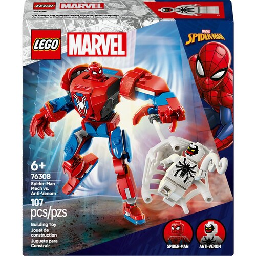 Super Héroes Armadura de Spider Man Vs Anti Venom Lego