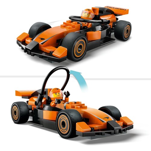 City Piloto de F1 con Auto de Carrera Mclaren