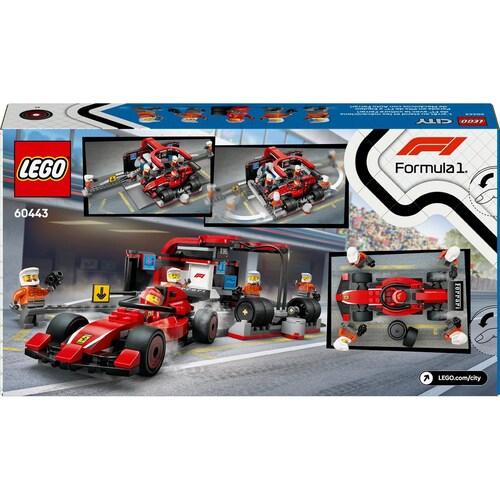 City Parada de Pit de F1 con Auto Ferrari