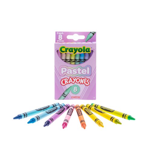 8 Crayones Pastel Crayola