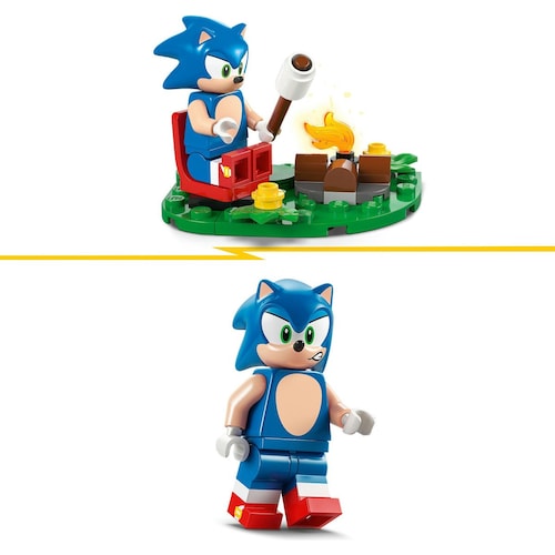 Sonic Batalla de Sonic en la Fogata Lego