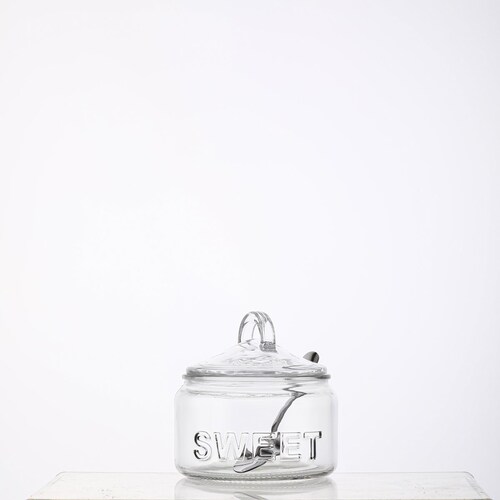 Set 3 Piezas Azucarera Vidrio 540Ml Home & Details
