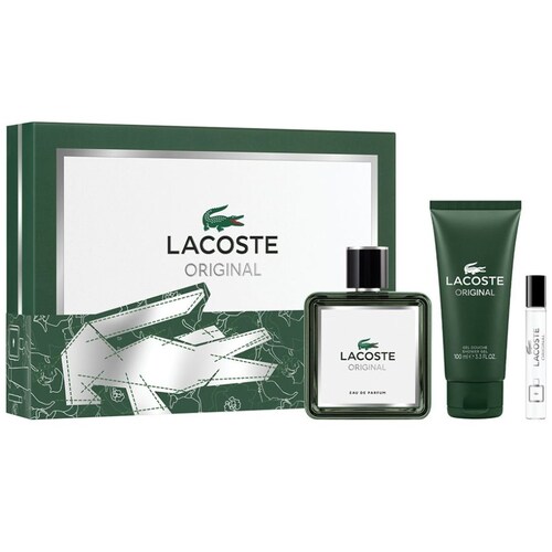Set Eau de Parfum Lacoste Original 100 Ml+ Shower Gel 100 Ml + Travel Spray 7.5 Ml para Hombre
