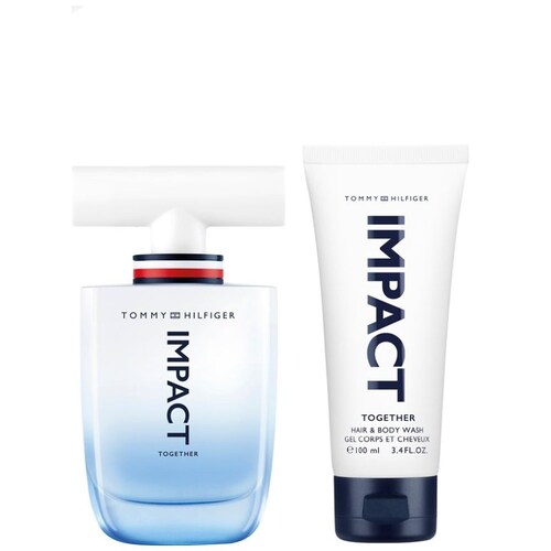 Set Eau de Toilette Estuche Tommy Hilfiger Impact Together (Edt 100Ml + Gel de Baño 100Ml para Hombre