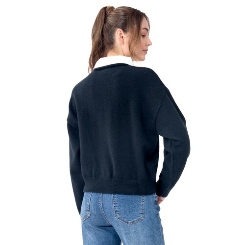 Suéter Cuello Camisa para Mujer Juniors Forever  21
