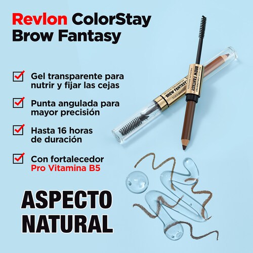 Lápiz para Cejas Colorstay Brow Fantasy Dark Brown Revlon