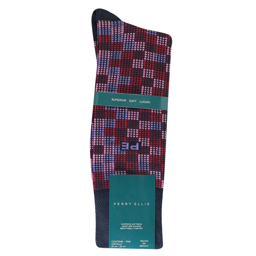 Calcetines de Cuadritos para Hombre Perry Ellis
