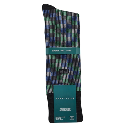 Calcetines de Cuadritos para Hombre Perry Ellis