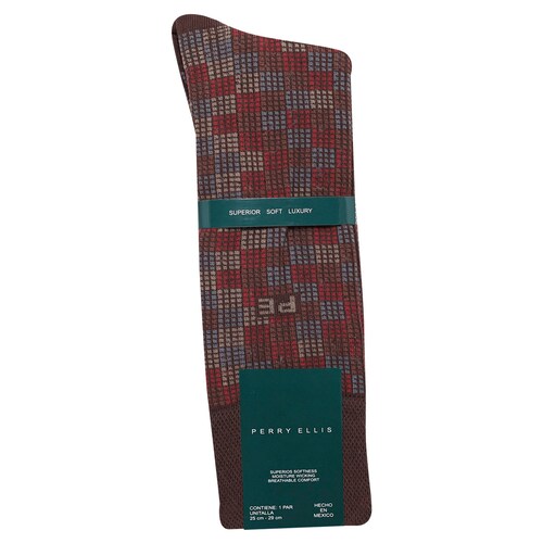 Calcetines de Cuadritos para Hombre Perry Ellis