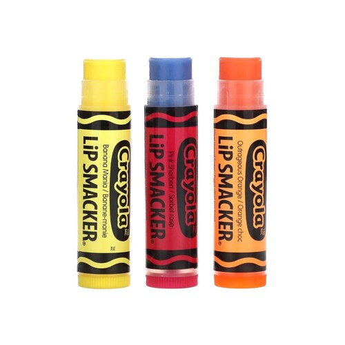 Trio Bálsamos Labiales Crayola Lip Smacker