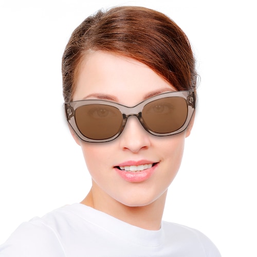 Lente Solar Cat Eye Micas Cafés Mossimo para Mujer