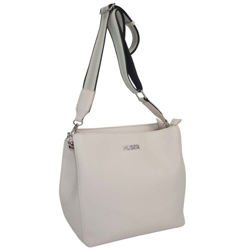 Bolso Crossbody Huser Beige para Mujer