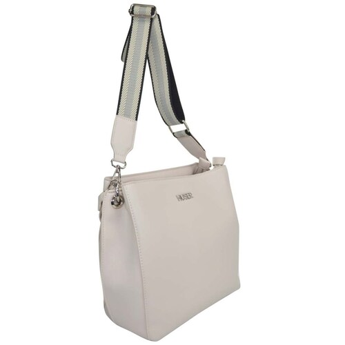 Bolso Crossbody Huser Beige para Mujer