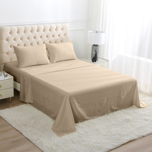 Juego de Sabanas Beige King Size Home&details