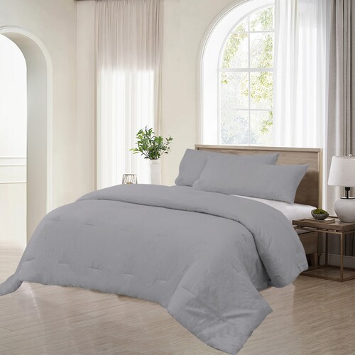 Edredón  Gris King Size Vintage Home