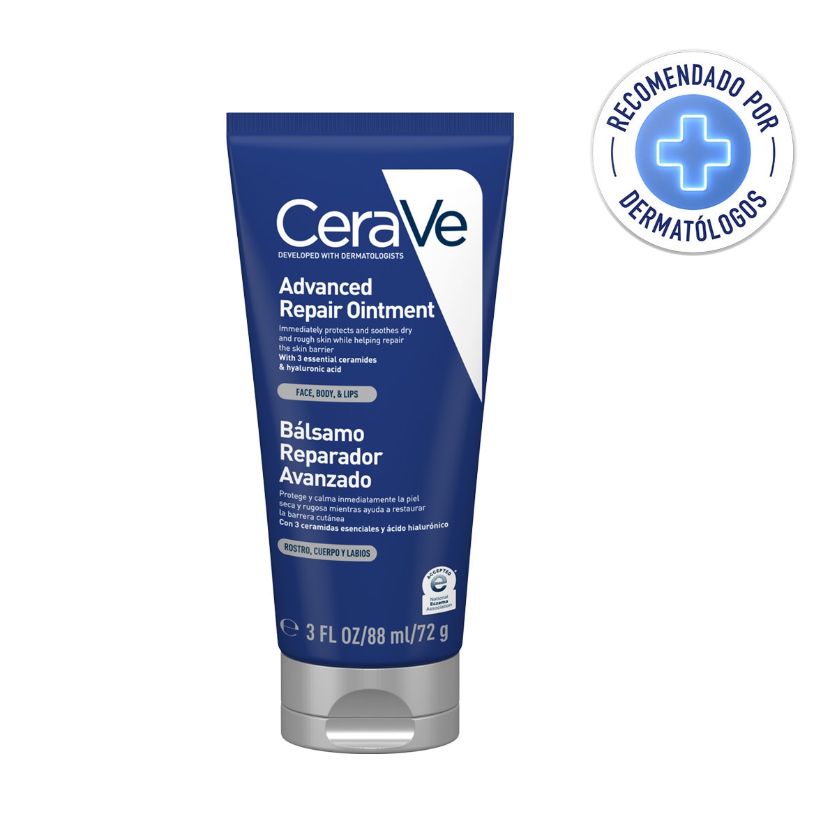 CeraVe Bálsamo Reparador Avanzado Rostro Cuerpo y Labios 88 ml image number 0