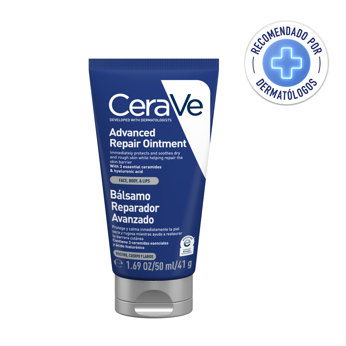 CeraVe Bálsamo Reparador Avanzado Rostro Cuerpo Labios 50 ml image number 0