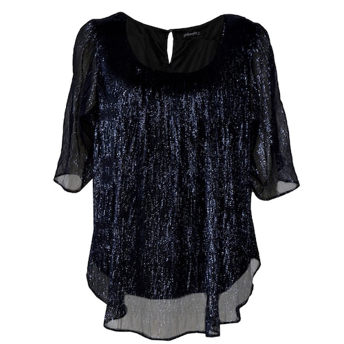 Blusa Detalles Metálicos Philosophy Jr Plus para Mujer Curvy