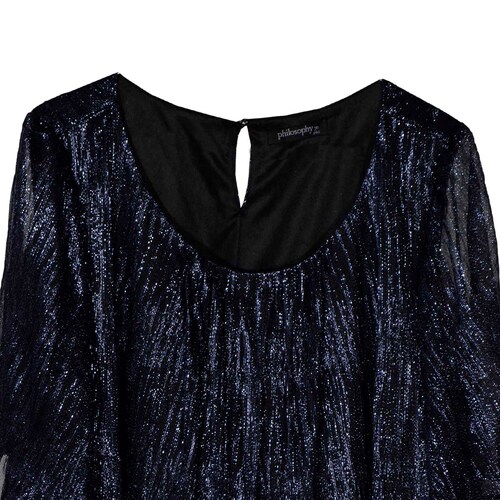 Blusa Detalles Metálicos Philosophy Jr Plus para Mujer Curvy