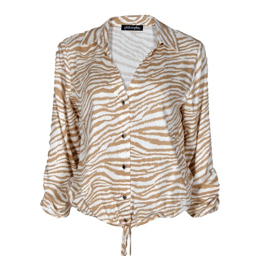 Blusa Animal Print Cebra Philosophy para Mujer
