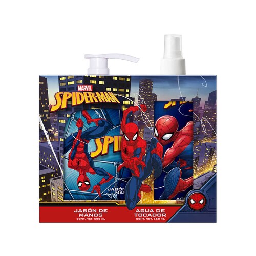 Set Jabón para Manos 500 Ml + Body Mist Spiderman 150Ml