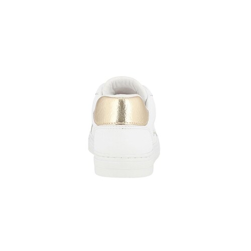 Tenis Casual Estampado Liso, Talón Color Dorado G By Guess