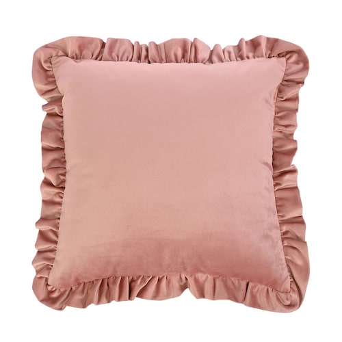 Cojín Ruffle Color Salmón Vintage Home