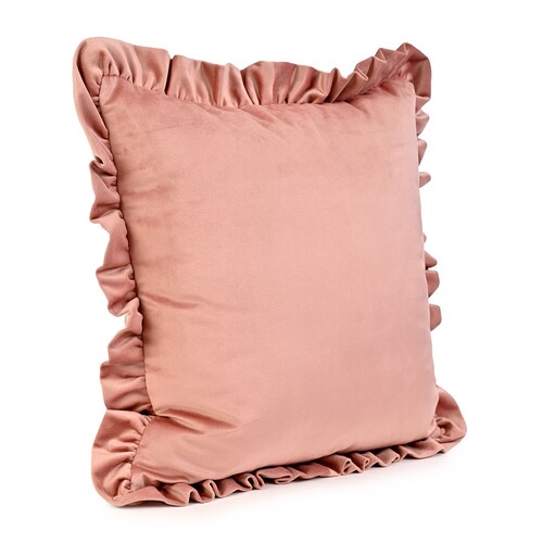 Cojín Ruffle Color Salmón Vintage Home