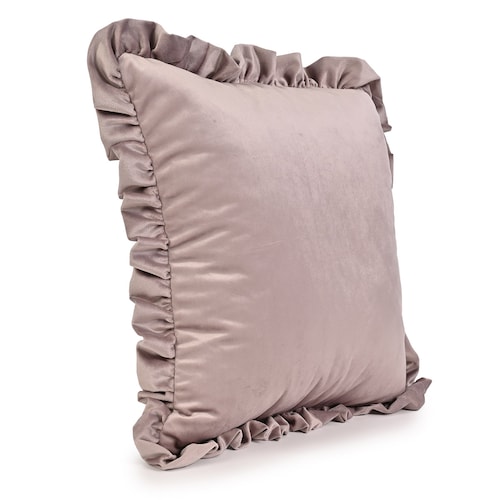 Cojín Ruffle Color Lila Vintage Home
