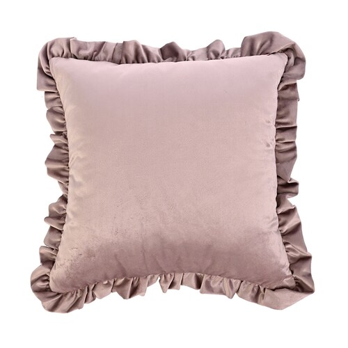 Cojín Ruffle Color Lila Vintage Home