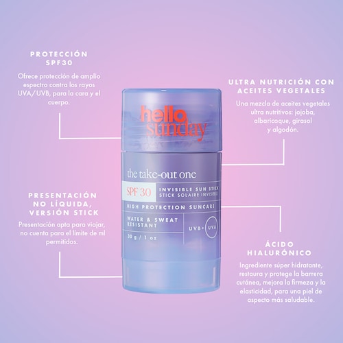 Invisible Sun Stick Spf 30 Hello Sunday