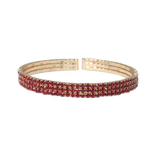 Bangle Brillante Cristales Rojos Westies