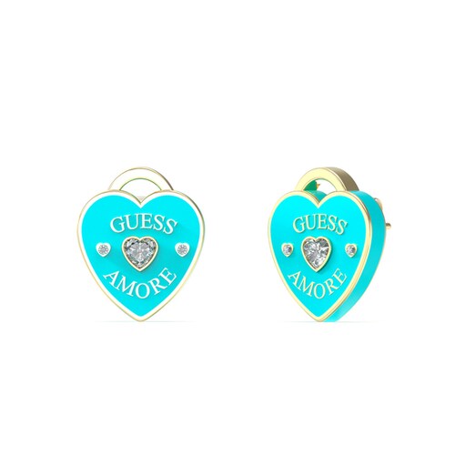 Aretes Acero 14Mm Dorado Guess Amore