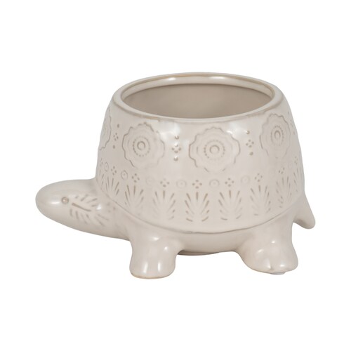 Tortuga Cerámica 10Cm Blanco Sagebrook