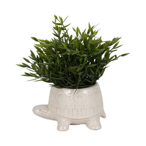 Tortuga Cerámica 10Cm Blanco Sagebrook
