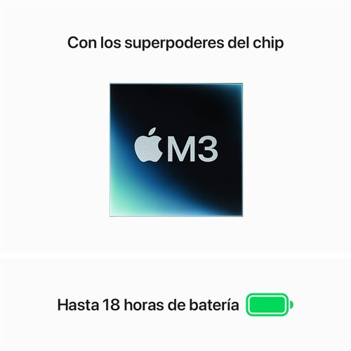 Macbook Air M3 13" 256Ssd 16 Nucleos Gris Espacial