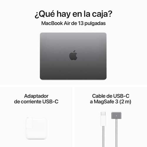 Macbook Air M3 13" 256Ssd 16 Nucleos Gris Espacial