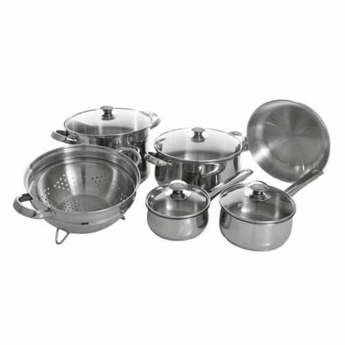 Batería Vesta 10 Piezas Magefesa  Acero Inoxidable