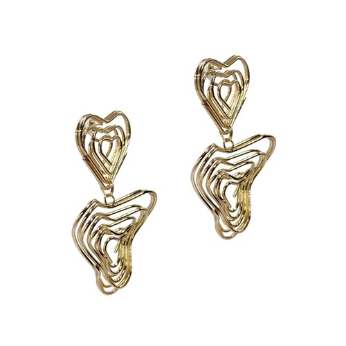 Aretes Corazón Espiral Aktuales