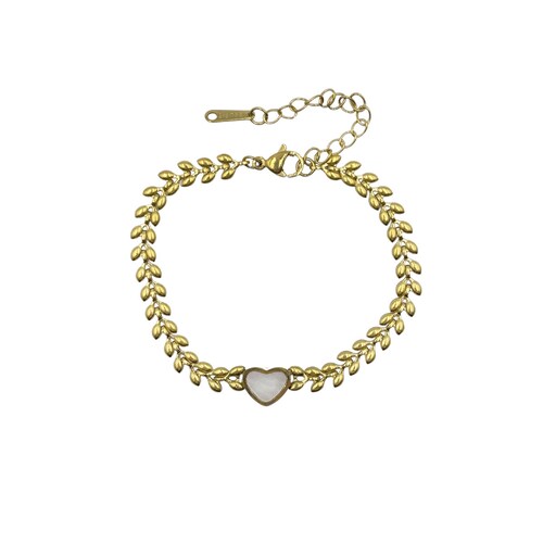 Pulsera Cadena Corazón Liso Aktuales