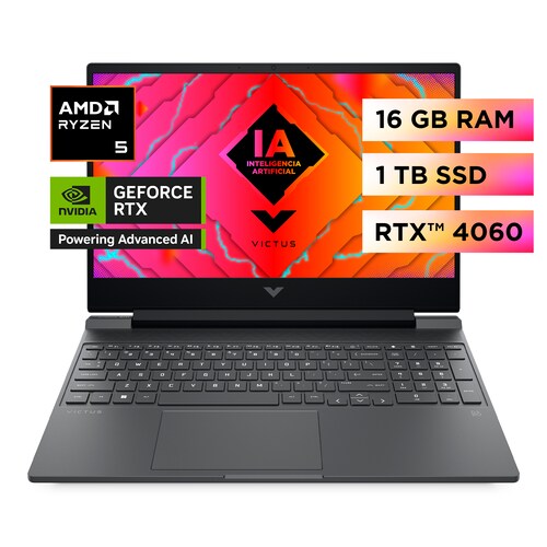 Laptop Gaming Hp Victus 15 Fb2024 Nvidia Geforce Rtx 4060 Amd Ryzen 5 16Gb 1Tb Ssd