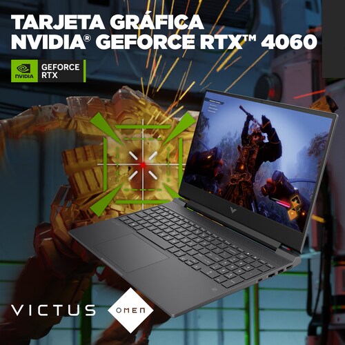 Laptop Gaming Hp Victus 15 Fb2024 Nvidia Geforce Rtx 4060 Amd Ryzen 5 16Gb 1Tb Ssd