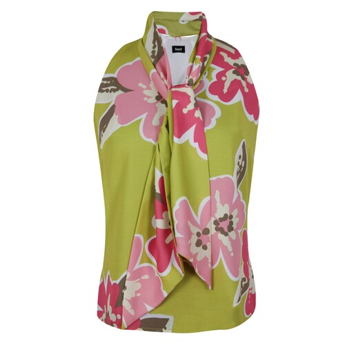 Blusa Floral con Corbatín Basel para Mujer