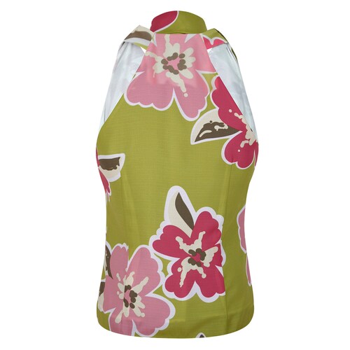 Blusa Floral con Corbatín Basel para Mujer