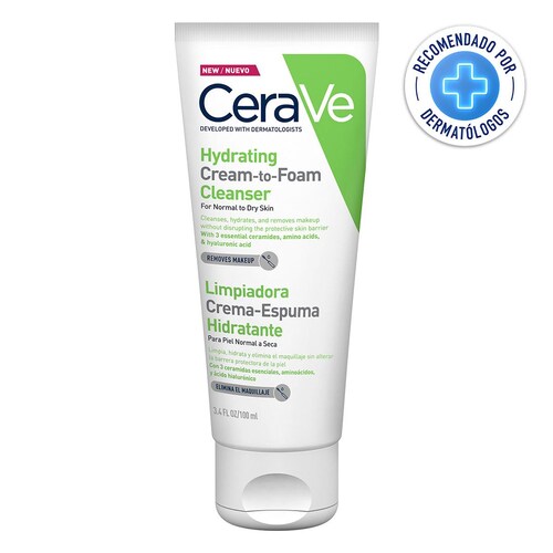 Cerave Limpiadora Crema-Espuma Hidratantepara Rostro 100Ml